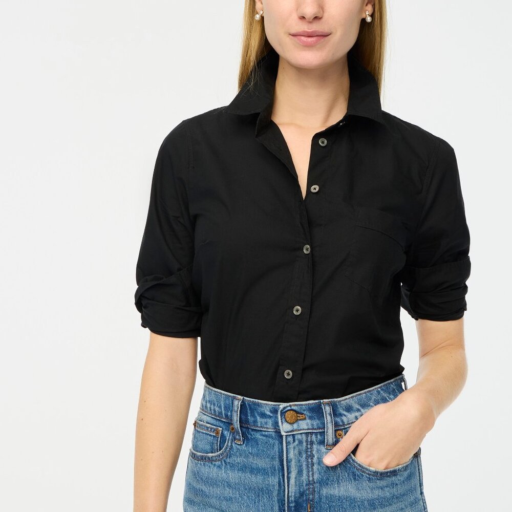 J. Crew Slim Black Button-Up Shirt - Picture 2 of 5